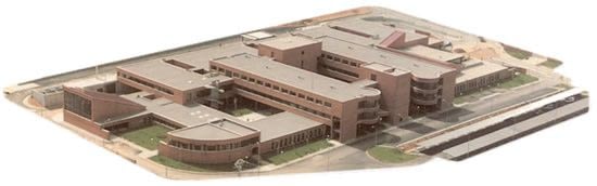 Foto aérea del Hospital de Requena